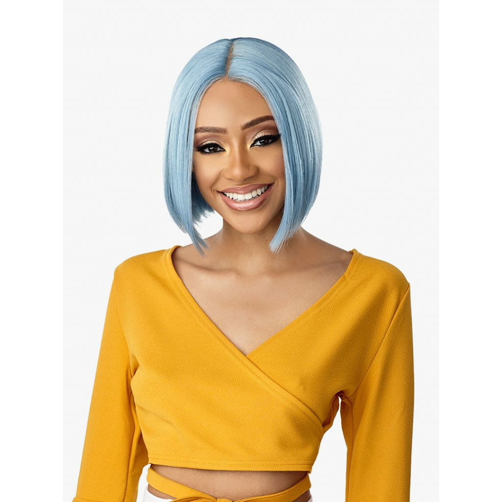 Sensationnel human hair lace front wig eva cheap