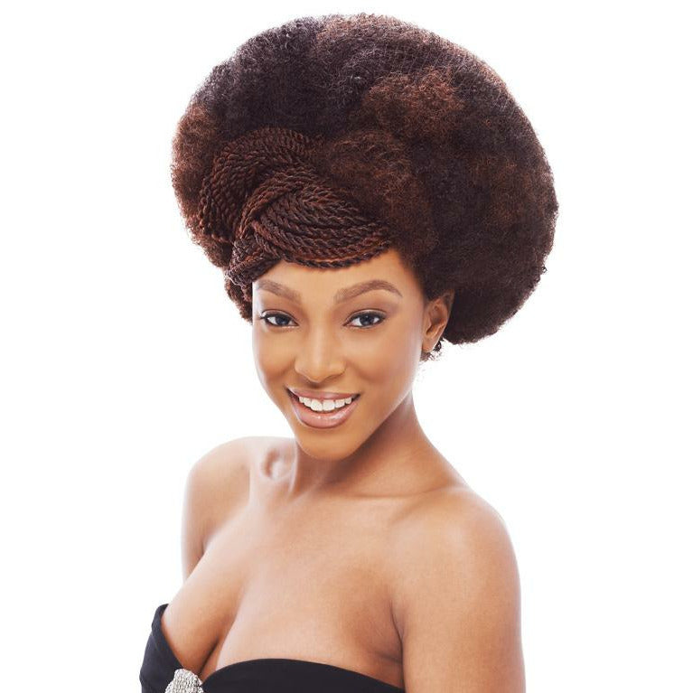 Janet Collection 2X Afro Kinky Bulk Crochet Braid 24"