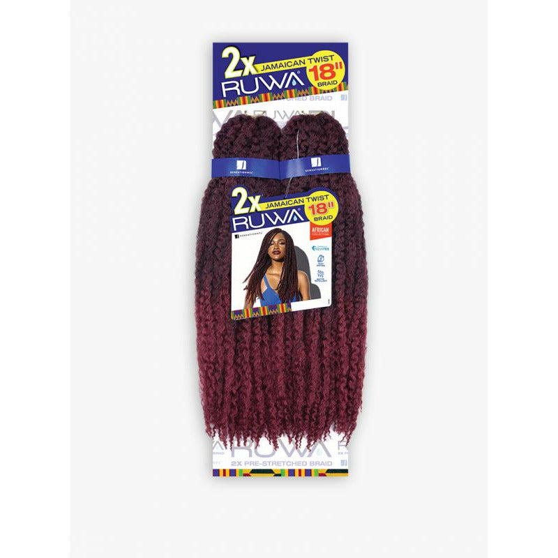 Sensationnel Ruwa Crochet Braid - 2X Jamaican Twist 18"