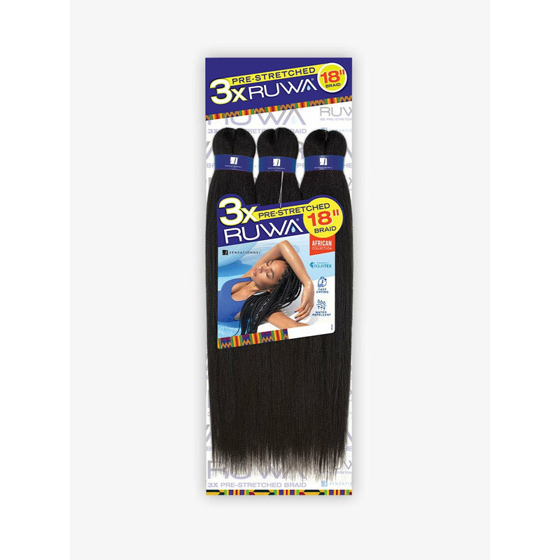 Sensationnel 3X Water Wave RUWA Pre-Stretched Braid 18"