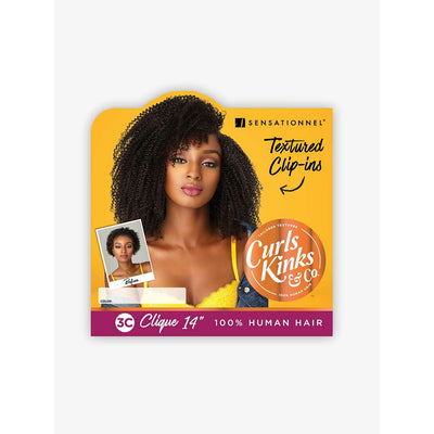 Sensationnel Textured Clip-Ins 100% Human Hair 3C Clique (9 Pcs)