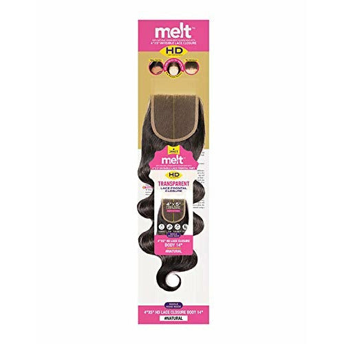 Melt 4"X5" HD Transparent Lace Frontal Closure Body Wave
