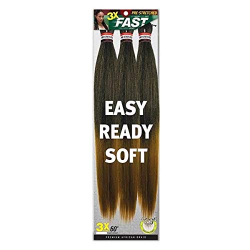 Zury 3X Pre-Stretched Fast Hollywood Braid - Colors Sombre 27 & 30, Burgundy (Qty. 37)