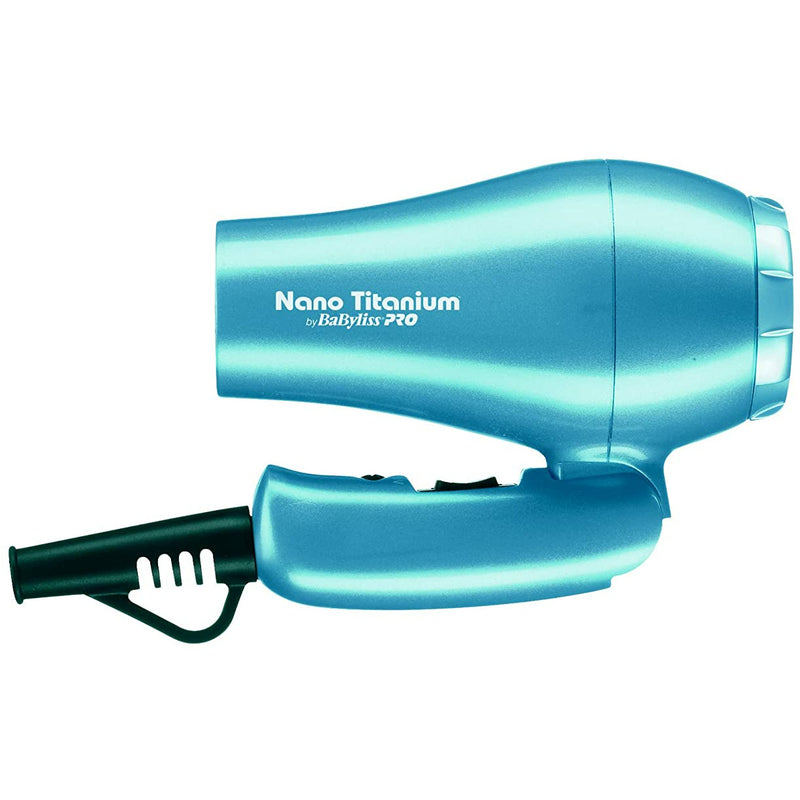BaBylissPRO Nano Titanium Dual Voltage, Foldable Handle, Travel-Size Dryer