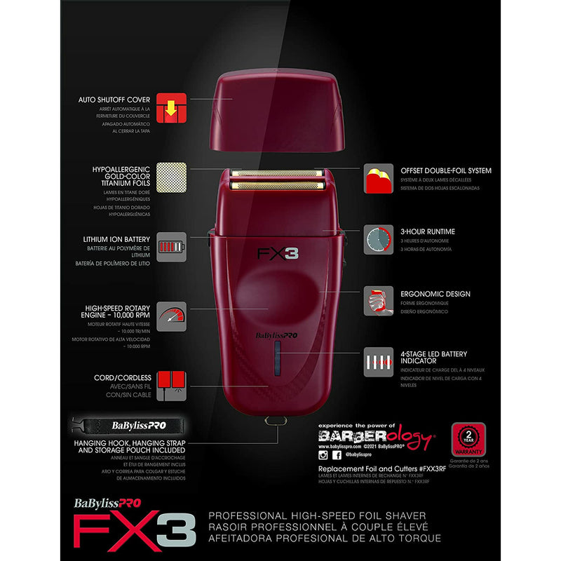 FX3 Professional High-Speed Foil Shaver