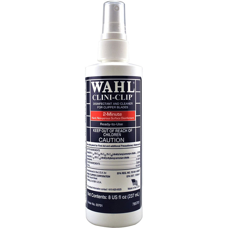 Wahl Clini-Clip Disinfectant And Cleaner For Clipper Blades, 8 OZ