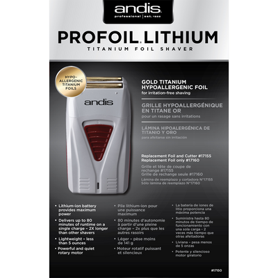 Andis Professional Profoil Lithium Titanium Foil Shaver