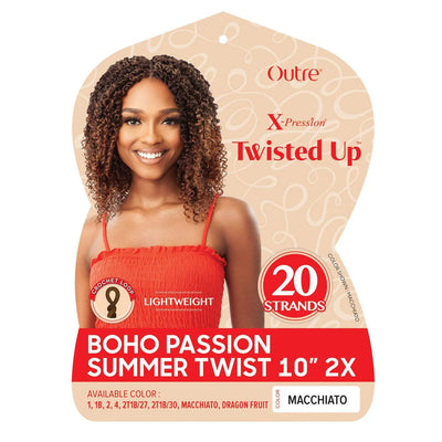 X-Pression Twisted Up - 2X Boho Passion Summer Twist Crochet Braid 10"