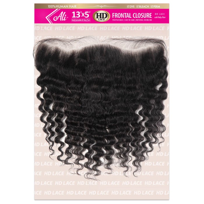 100% Unprocessed Virgin Human Hair HD Lace - New Deep 13"X5" Frontal Closure