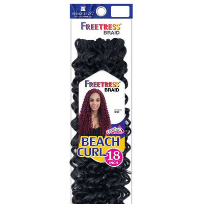 Shake-N-Go Freetress Beach Curl Crochet Braiding Hair