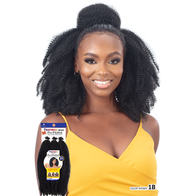Shake-N-Go Freetress 3X Pre-Fluffed Poppin Twist Crochet Braiding Hair 16"