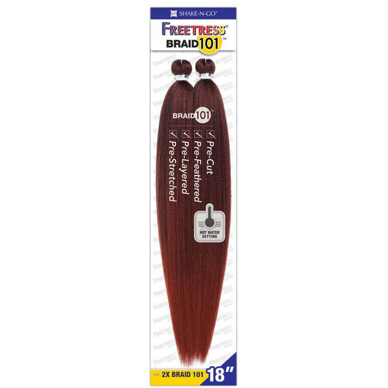 Shake-N-Go Freetress Pre-Stretched 101 Braiding Hair 18"