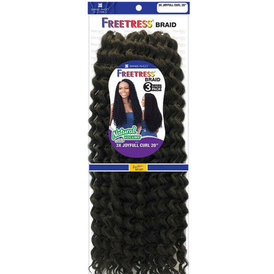 Shake-N-Go Freetress 3X Joyfull Curl 3-Bundle Pack Braiding Hair 20"
