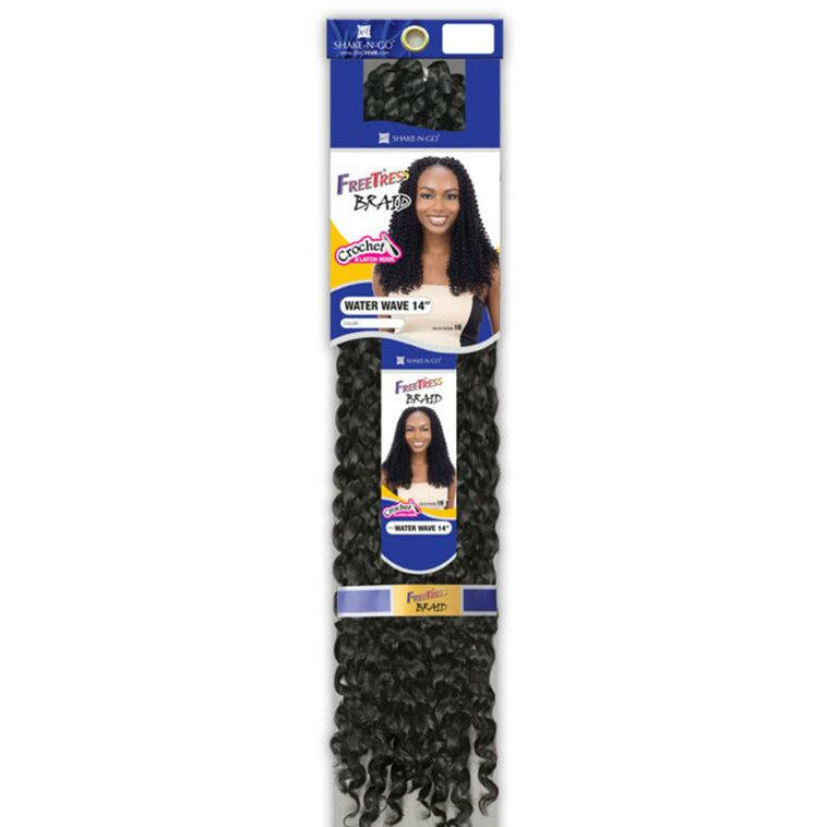 Shake-N-Go Freetress Water Wave Crochet Braiding Hair 14"