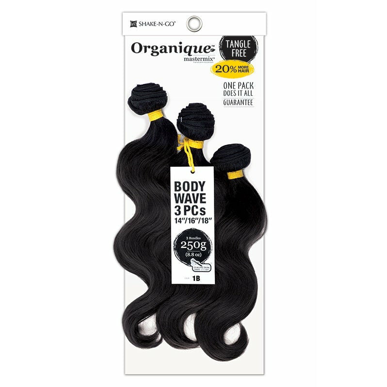 Shake-N-Go Organique Bundle Synthetic Hair - Body Wave 3 Pcs 14"-16"-18"