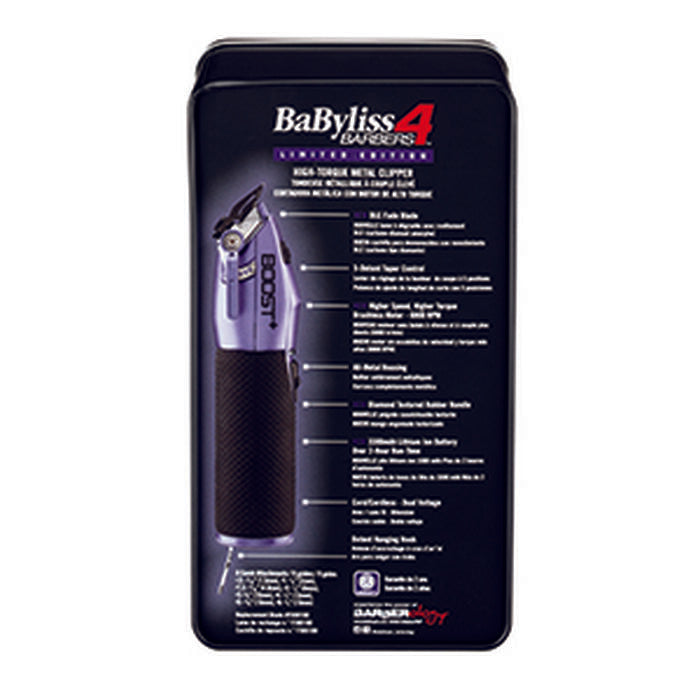 BaBylissPRO® Influencer Collection Boost+ Clipper (Purple) Item No. FX870PI