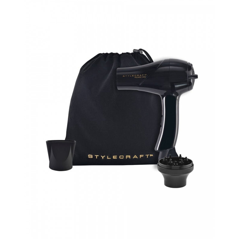 Stylecraft Peewee 1200 Foldable Handle Dryer - Black