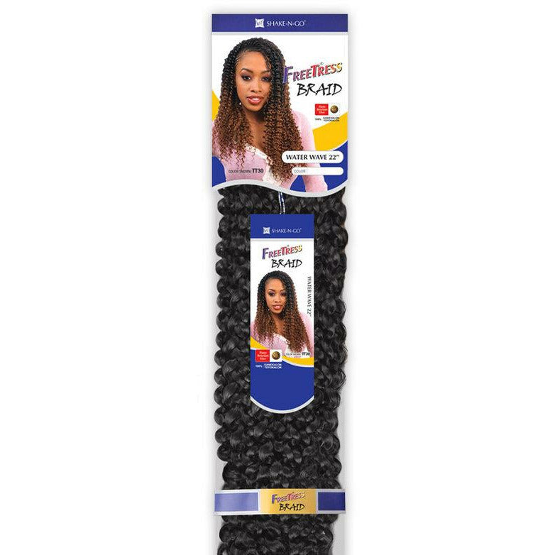Shake-N-Go Freetress Water Wave Crochet Braiding Hair 22"